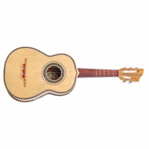 Paracho Elite Vihuela 5-String Deep Body Acoustic Latin Rhythm Guitar with Gig Bag image 2