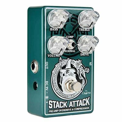 Caline CP-509 "Stack Attack" Overdrive / Compressor Guitar Effect Pedal image 3