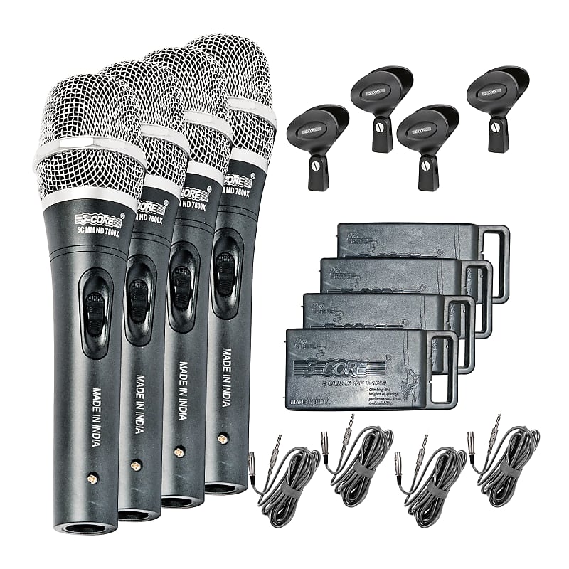 5 Core Karaoke Microphone Dynamic Vocal Handheld Mic Cardioid  Unidirectional Microfono w On and Off Switch I… in 2023