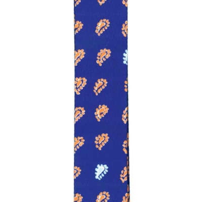 D'Addario Polyester Guitar Strap, Paisely Critters, Blue image 2