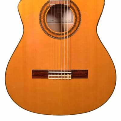 Cordoba CWE-S Left Handed Classical Cutaway Acoustic/Electric Guitar w/ OHSC - Used 2001 Natural Gloss image 2