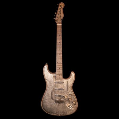 James Trussart 2017 Steel-O-Matic Electric Guitar in Antique Silver image 2