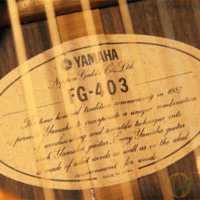 YAMAHA FG-403 中古 Yamaha FG-403 (rare) | Reverb