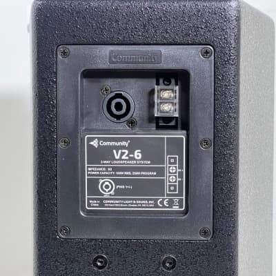 Community V2-6B 6.5" 2-Way 100W Black Passive Speaker W/Bracket #17492 (One)THS image 6