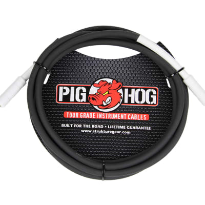 Pig Hog PH10 10' Mono 1/4" TS to 1/4" TS Instrument Cable image 1