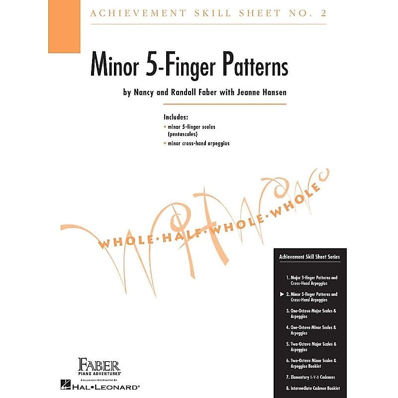 Achievement Skill Sheet No. 2: Minor 5-Finger Patterns image 1