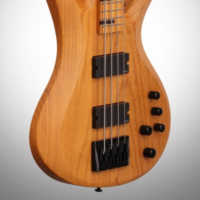 Schecter Session Riot 4 Electric Bass, Aged Natural Satin image 4