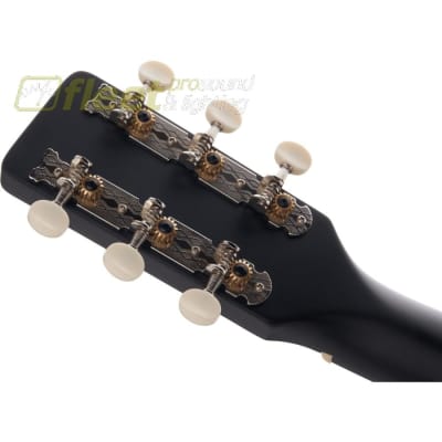 Gretsch G9520E Gin Rickey Acoustic/Electric with Soundhole Pickup, Walnut Fingerboard Guitar - Smokestack Black (2705000506) image 5