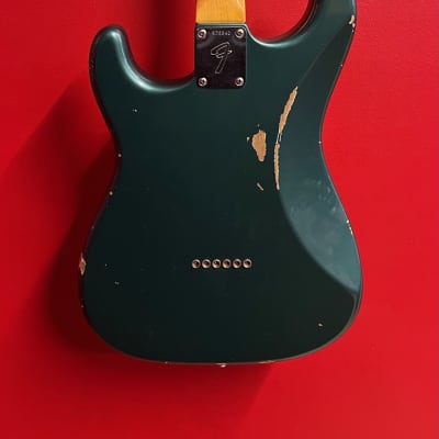 Fender 1967 Stratocaster Custom Shop Hardtail Relic Sherwood Green del 2015 Custom Order image 4