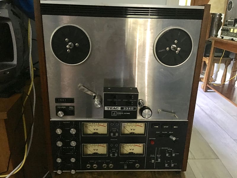 TEAC 3340 10.5 Inch 4 channel stereo quadrophonic reel to reel tape deck recorder image 1