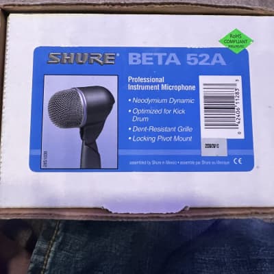 Shure BETA 52A Supercardioid Dynamic Bass Drum Microphone | Reverb