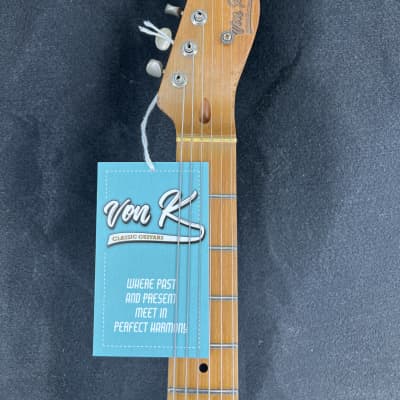 Von K Guitars T-Time ESQ Relic Tele Style Aged 3 Tone sunburst Nitro Lacquer image 3