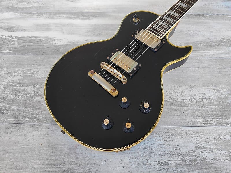 Zenon Electric Guitar エレキギター 全音 roje 1970's Roje (Zen-On) Japan Les Paul Custom (Ebony) | Reverb Australia