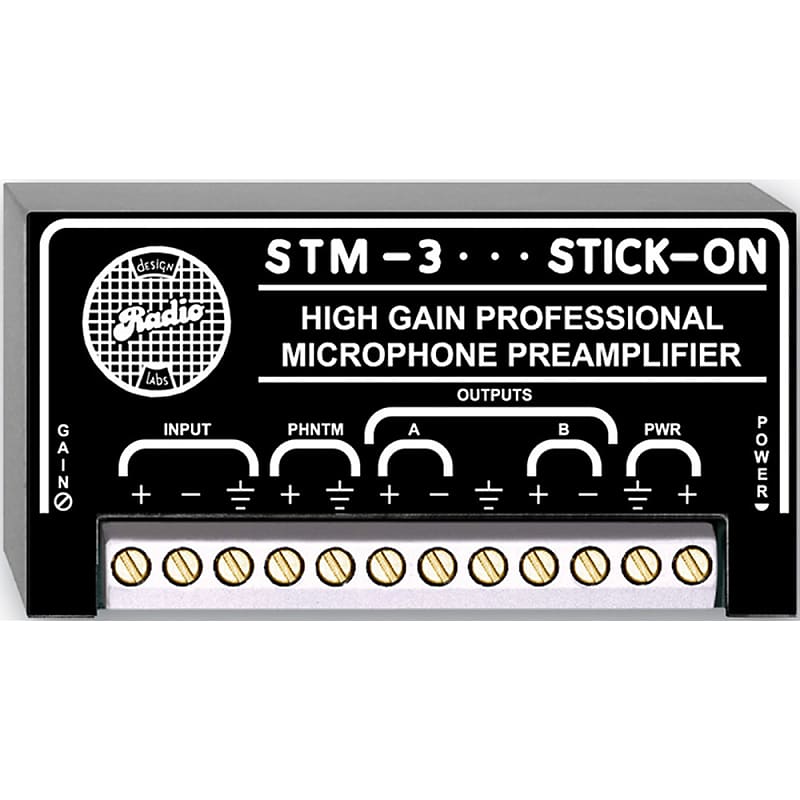 RDL STM3 High Gain Mic Preamp Reverb
