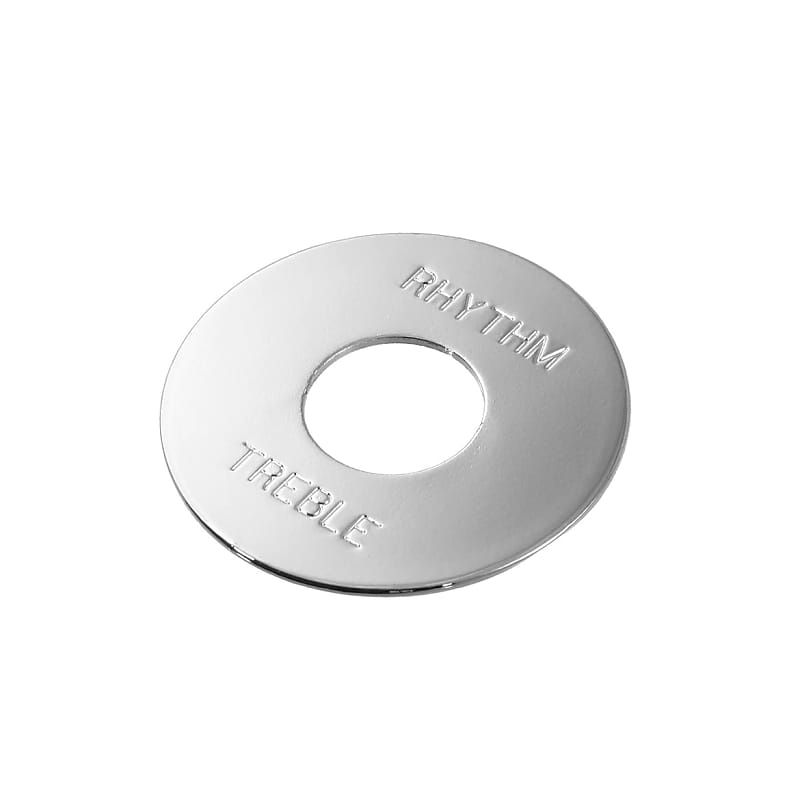 Allparts AP-0663-010 Rhythm and Treble Switch Ring - Chrome image 1