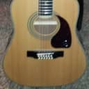 Epiphone DR-212 12-String Acoustic Guitar Natural with hardshell case 2020