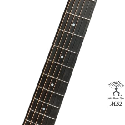 aNueNue M52 Solid Sitka Spruce & Acacia Koa Acoustic Future Sugita Kenji design Travel Size Guitar image 6