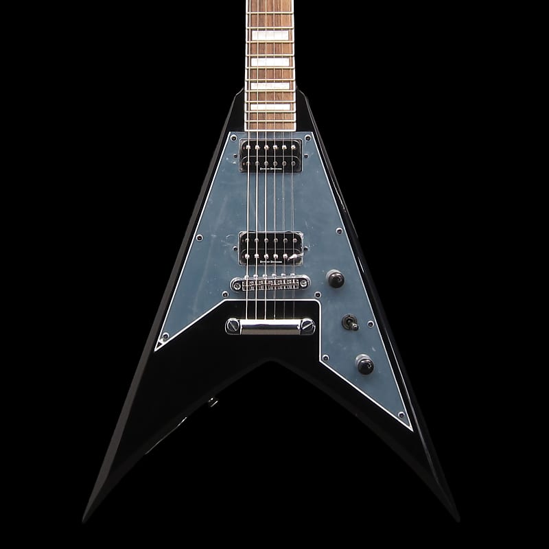 Jackson X Series Signature Scott Ian King V KVXT, Gloss Black with Mirror  Pickguard