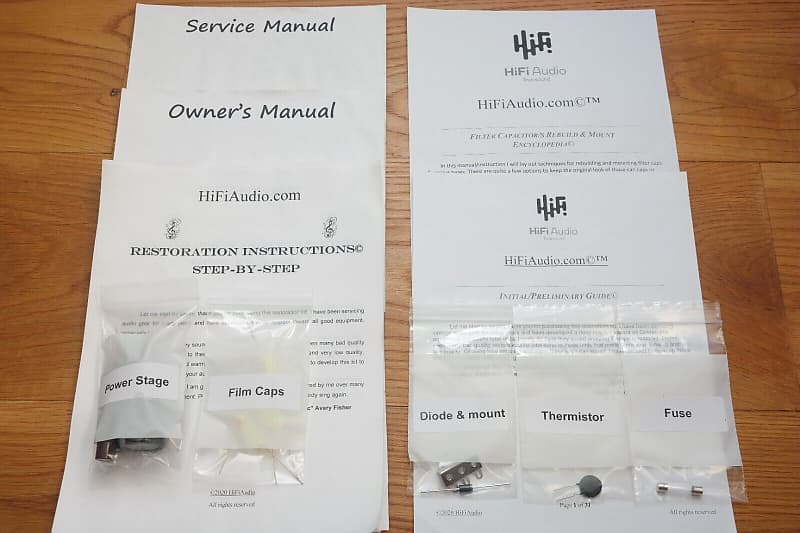 Heathkit AA-10 restoration kit filter capacitor repair rebuild fix  			