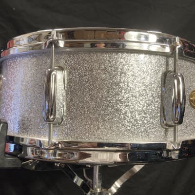 Slingerland - 14x5.5" Hollywood Ace Model Snare Drum, Refinished 1955-1959 - Sparkling Silver Pearl image 12
