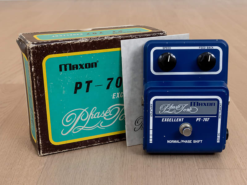 1970s Maxon PT-707 Phase Tone Vintage Guitar Effects Pedal