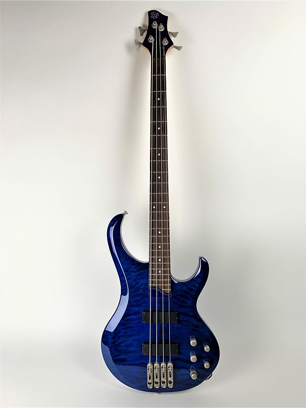 ibanez BTB 400 QM アクティブベース Ibanez BTB400QM Electric Bass Guitar (Transparent Red) | zZounds