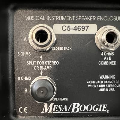 MESA BOOGIE 2-12 RECTIFIER HORIZONTAL CABINET WITH 2 CELESTION  65 WATT CREAM BACKS CUSTOM WIRED 8/4-16 OHM BY MESA BOOGIE 2022 image 5