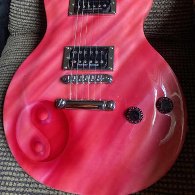 Rare Washburn Custom 'Custom' Shop Factory Gloss Finish/ Red & Pink Hues image 2