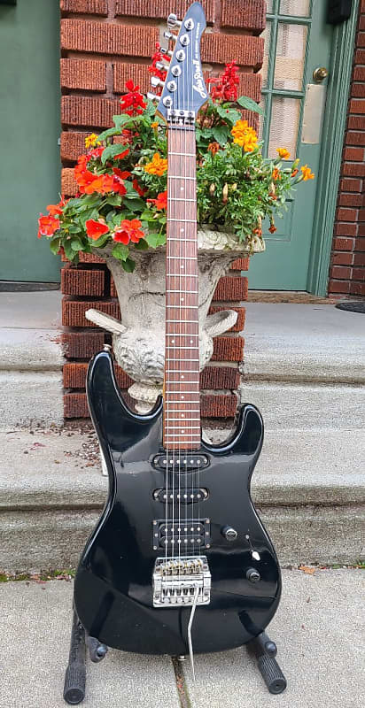 Vintage 1986 Aria Pro II RS Knight Warrior Electric Guitar~Ebony w Kahler Flyer Trem~SN6021984  NOCC~New Reduced Price image 1