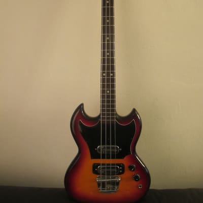 1969 Hoyer SG  Bass  Brownburst. Player! Made in  West Germany image 4