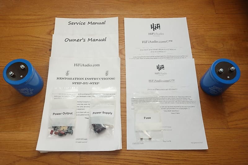 McIntosh MC2200 restoration kit filter capacitor repair rebuild fix  			