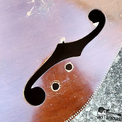 Luthier Special: Kamico Kay Archtop Husk Owned By Eugene Chadbourne *NON-FUNTIONING* (1950s - Natural) image 5