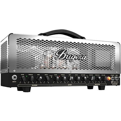 Bugera T50 Infinium 50W Cage-Style 2-Channel Tube Amplifier Head with Infinium Tube Life Multiplier, Multi-Class A/AB Operation and Reverb image 1