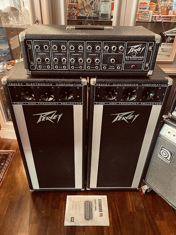 Peavey 260 Standard PA mixer-amp and 2X T300 speaker cabs 1975 image 1