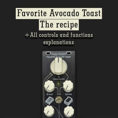 Favorite Avocado Toast by Crazy Chicken - eurorack LP VCF with overdrive image 3