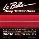 La Bella Deep Talkin' Black Nylon Tape 60-115 Bass String