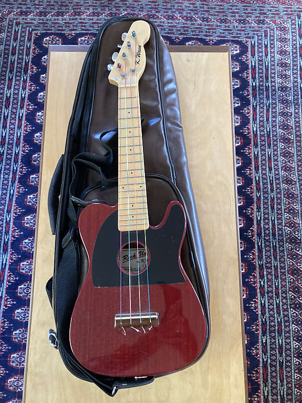 Kiwaya K. Wave Tele Ukulele 1990s - Red