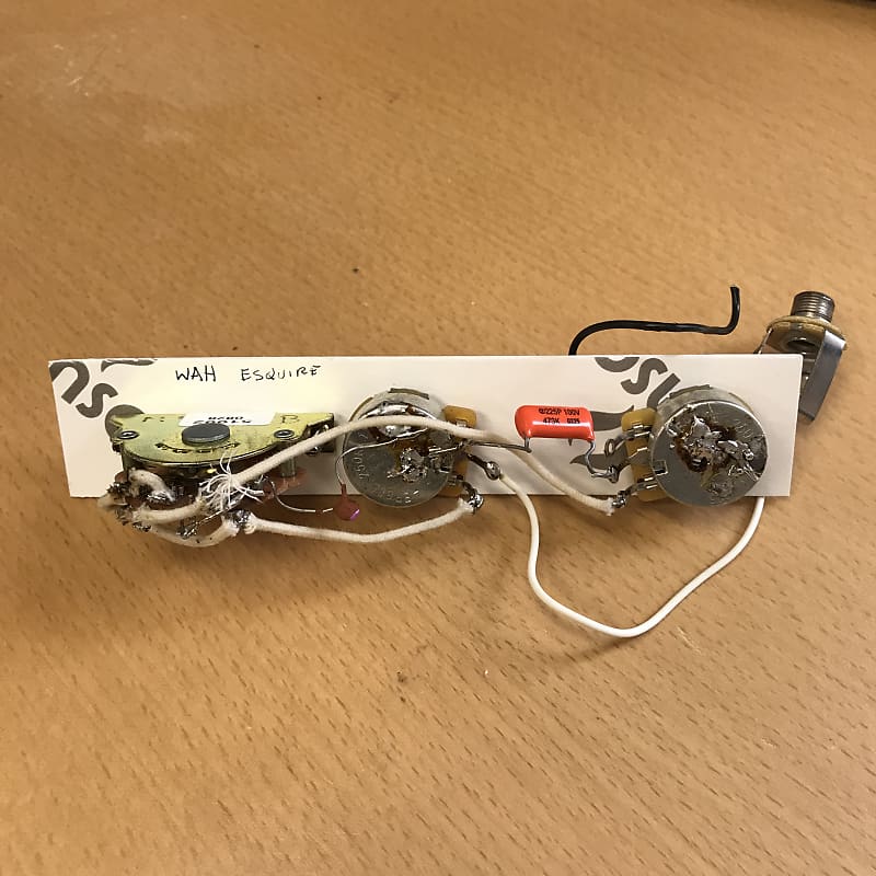 Esquire wiring harness with cocked wah "Eldred mod" Reverb