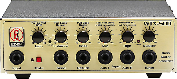 EDEN アンプヘッド WXT-500 Eden WTX500 Bass Amplifier Head (500 Watts) | Reverb