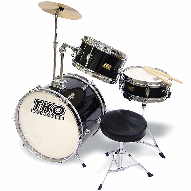 TKO Percussion TKO99B 3pc Junior Drum Set Reverb