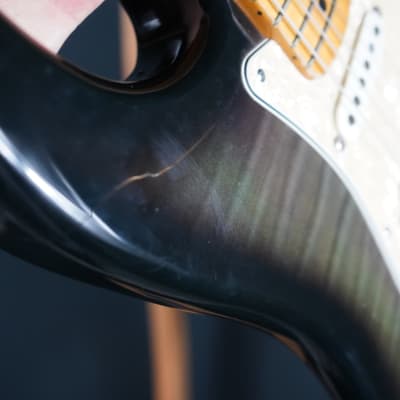 Fender Japanese Stratocaster 1992-1993 Green Foto Flame image 10