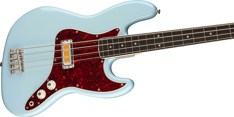Fender Gold Foil Jazz Bass 4-string Bass Guitar - Sonic Blue