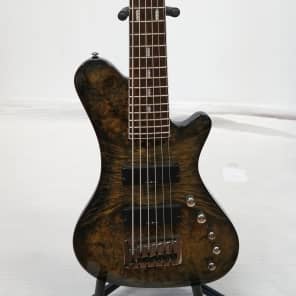 Kraken Champ 3.9 6-string bass guitar w/Maple Burl top. Rare! image 2