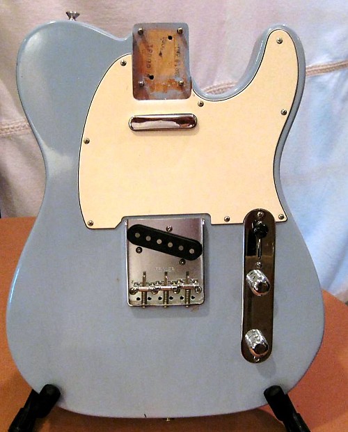 Fender 2003 Highway One Telecaster Body- Daphne Blue | Reverb