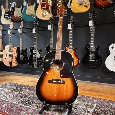 超美品 Epiphone AJ-15 VSB Wピックアップ付エレアコ Epiphone AJ 15 VS - Vintage Sunburst | Reverb