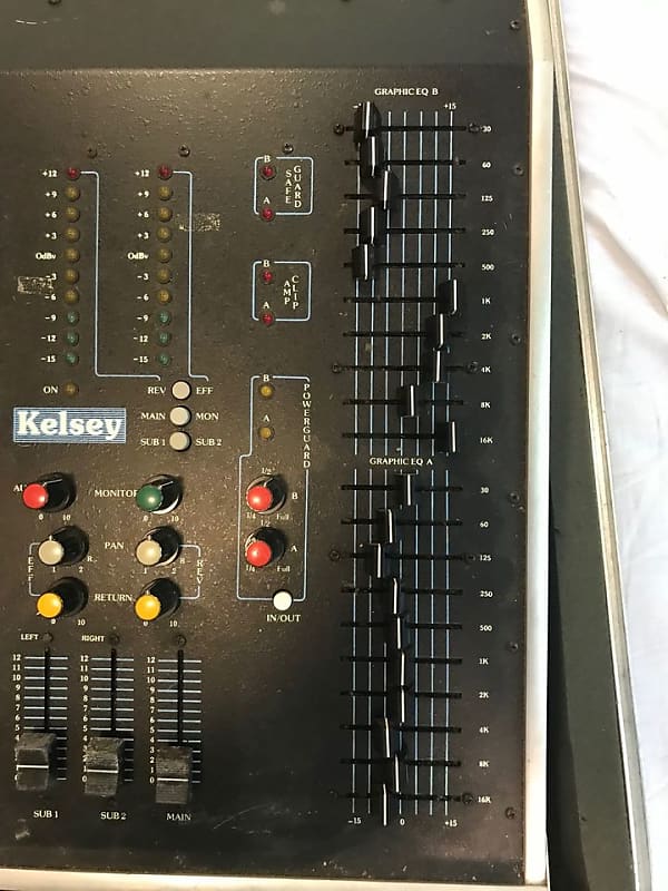 Kelsey Powermix +3 Series 12 Channel Sound Mixer with case | Reverb