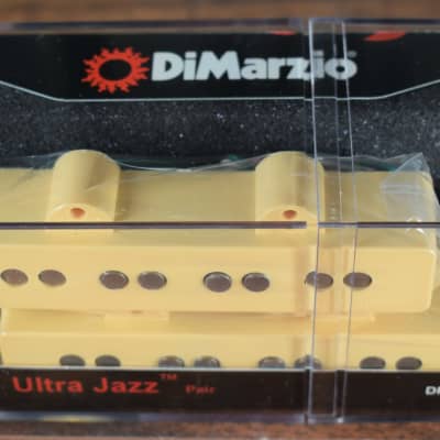DiMarzio DP149 Ultra Jazz Pair Bass Pickup Set DP149CR Cream image 2