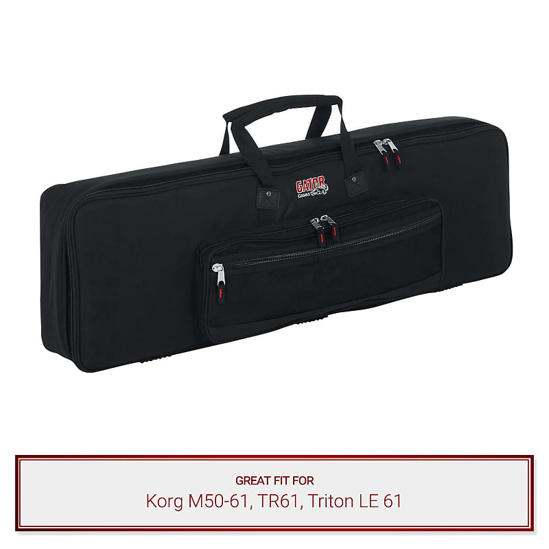 Gator Slim Keyboard Gig Bag fits Korg M50-61, TR61, Triton LE 61 image 1