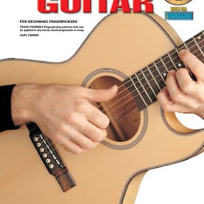 Learn How To Play Guitar - Easy Fingerpicking Guitar Music Book with CD DVD - K4 X- for sale