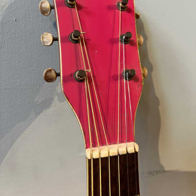 Vintage 1950s Kay K22 Jumbo Flat Pink Acoustic Guitar *Ex. Ronnie Lane Studios* image 13